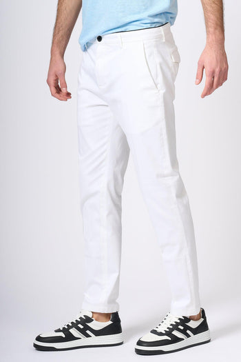 Pantalone Prince in Cotone Bianco Uomo - 4