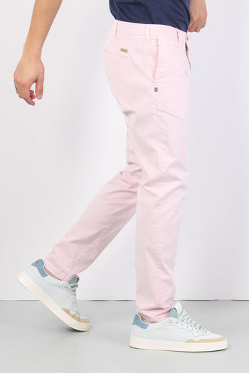 Pantalone Chino Slim Fit Rosa Antico - 4