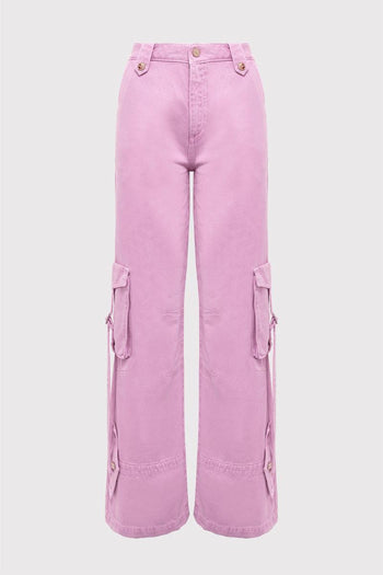 Pantaloni cargo rosa - 6