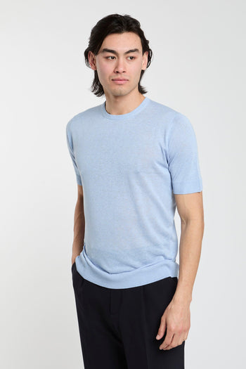 T-shirt in seta e lino - 3