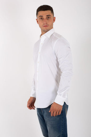 Camicia Classica Stretch Bianco Uomo - 3