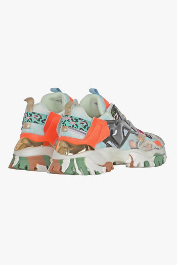 - Sneakers - 431270 - Azzurro/Arancione - 4
