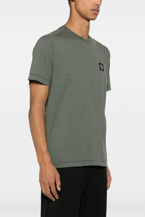 T-shirt Verde Uomo con applicazione - 1
