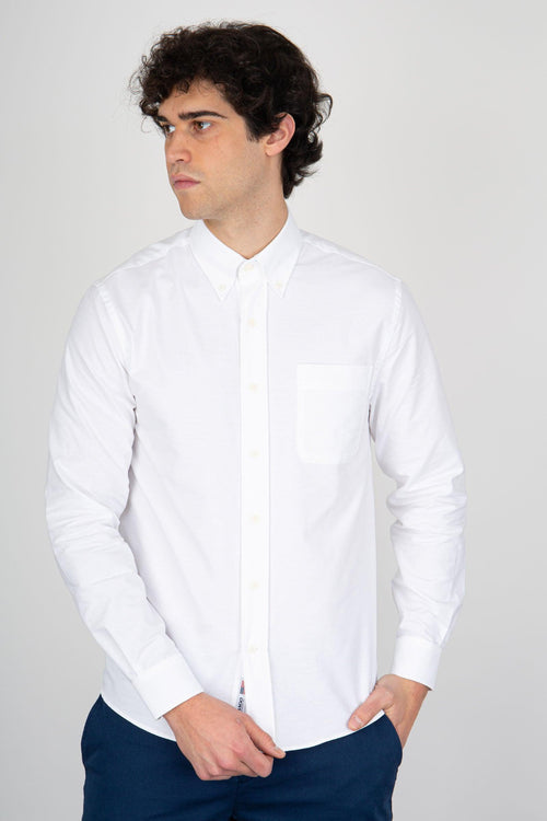 Camicia Whaleback Bianco Uomo - 1