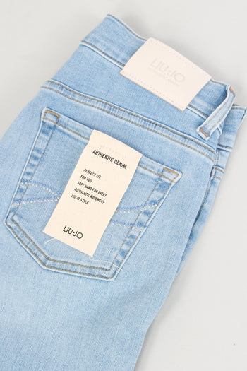 Jeans Authentic Crpped Denim Chiaro - 6