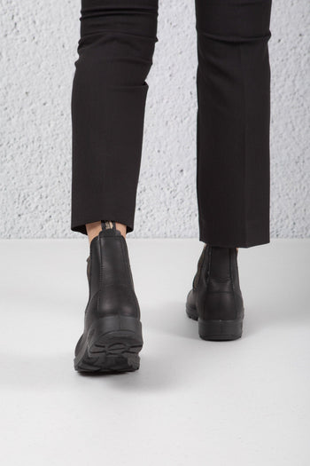 Boot Black Leather Nero Donna - 4