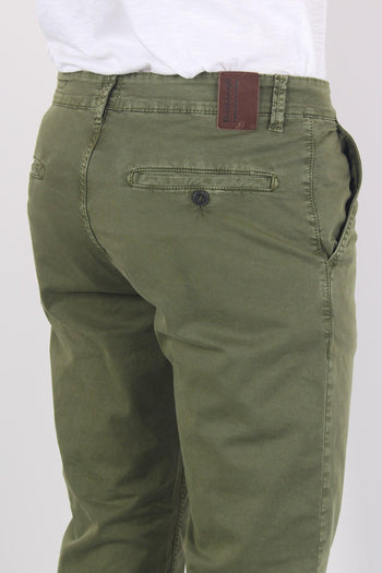 Pantalone Chino Cotone Olive Green - 7