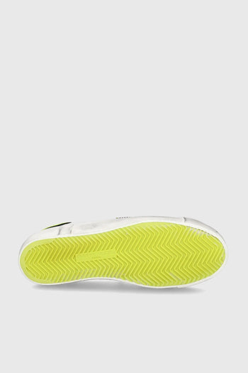 Sneakers PRSX Veau Broderie Pelle Bianco/Giallo Fluo - 6