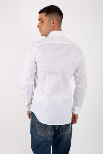 Camicia Classica Stretch Bianco Uomo - 4