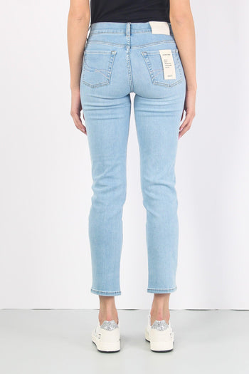 Jeans Authentic Crpped Denim Chiaro - 3