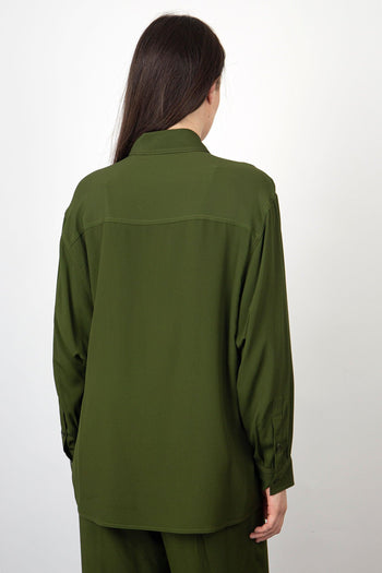 Camicia Verdiana Seta Verde - 4
