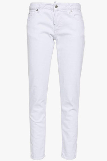 2 Jeans Bianco Donna Skinny - 5