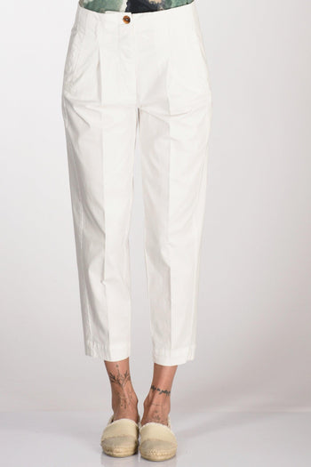 Pantalone Bianco Latte Donna - 3