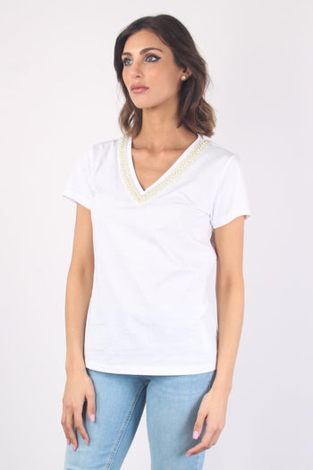 T-shirt Stampa Pop Corn Bianco Emb - 4