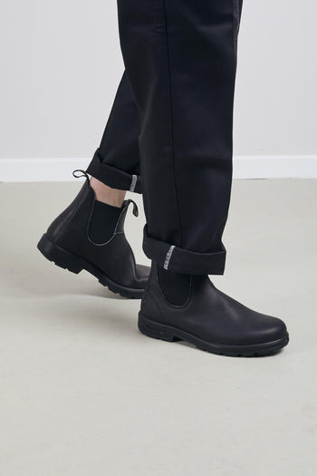 Boot Black Leather Nero Uomo - 3