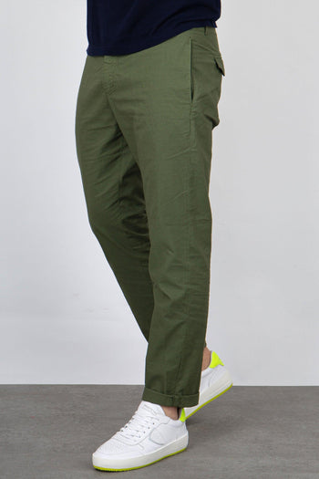 Pantalone Cotone Verde Militare - 4