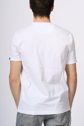 T-shirt in Jersey Bianco Uomo - 4