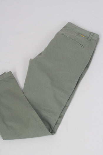 Pantalone Chino Slim Verde Militare - 5