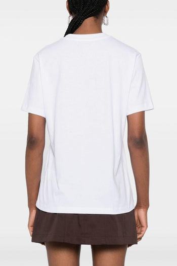 T-shirt Cotone Bianco manica a 3/4 - 4