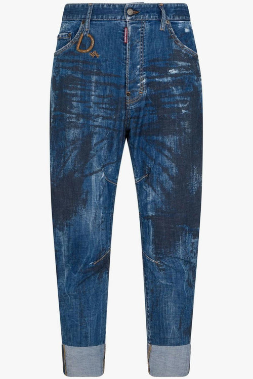2 Jeans Blu Cotone/Spandex Ricamo Logo