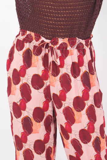 Pantalone Crepe Pois Pois/rosso - 7