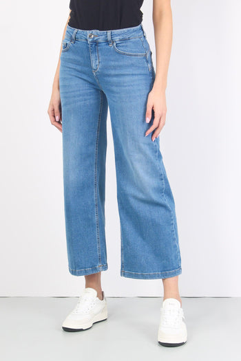 Jeans Parfait Cropped Denim Chiaro - 5