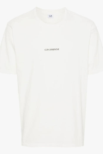 T-Shirt Trama Jersey Bianco con logo classico - 5