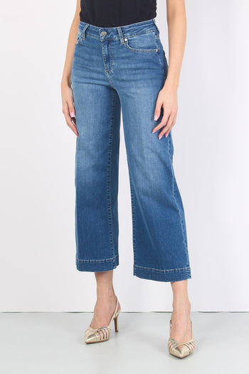Jeans Authentic Cropped Denim Scuro - 6