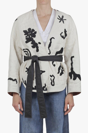 - Giacca/Kimono - 430689 - Bianco/Nero - 3