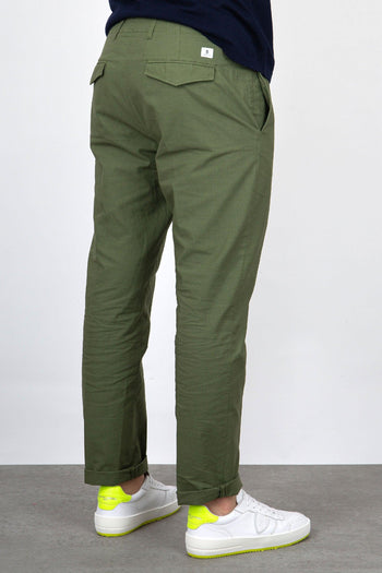 Pantalone Cotone Verde Militare - 5