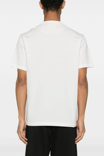 T-shirt Bianco Uomo Logo Tono su Tono - 3