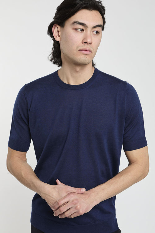 T-shirt in cashmere e seta