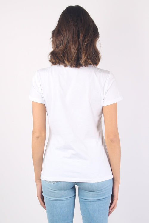 T-shirt Stampa Pop Corn Bianco Emb - 2