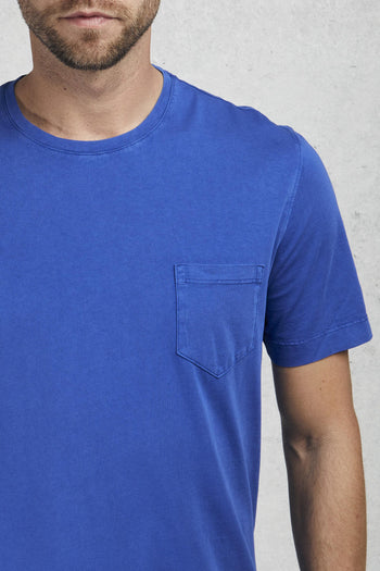 T-shirt Con Taschino Blu Uomo - 7