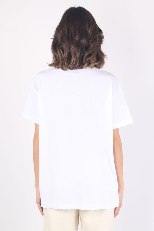 T-shirt Cascata Pailettes Bianco - 2
