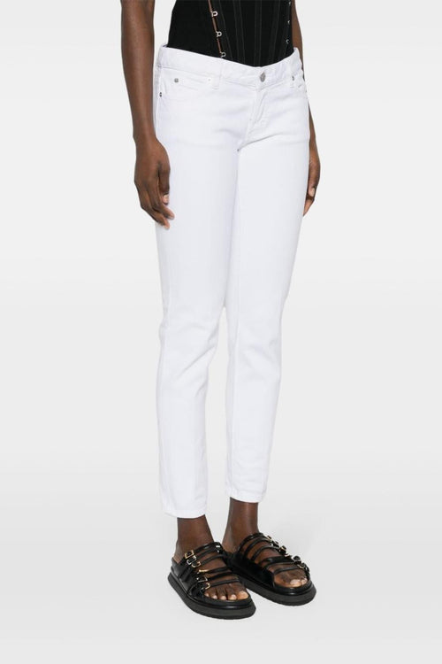 2 Jeans Bianco Donna Skinny - 2