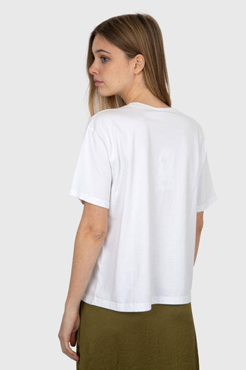 T-Shirt Fizvalley Cotone Bianco - 4