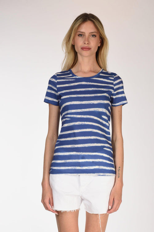 Paris Tshirt M. Corta Blu/bianco Donna - 2