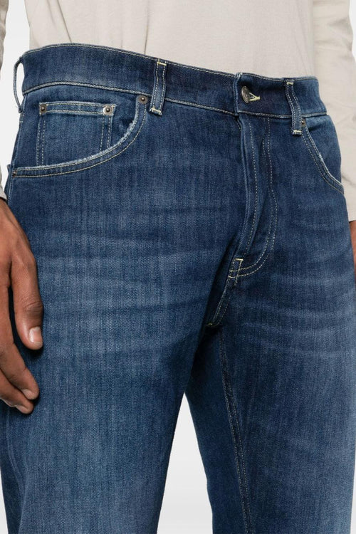 Jeans Blu Uomo slim Dian a vita bassa - 2