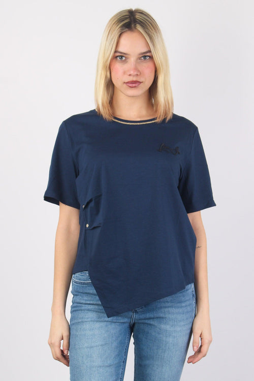 T-shirt Collo Lurexx Arriccio Dress Blue - 1