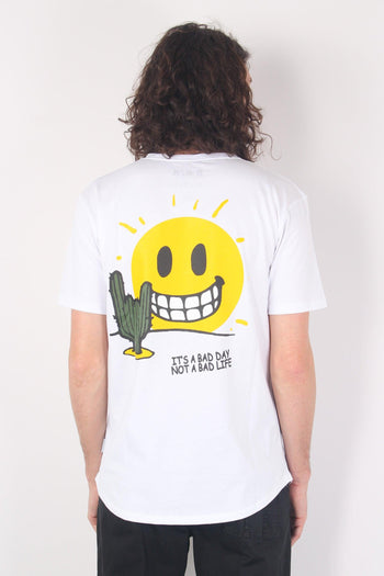 T-shirt Stampa Smile Bianco - 3