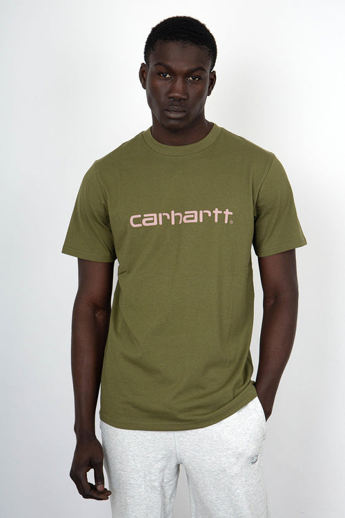 WIP T-Shirt S/S Script Cotone Verde