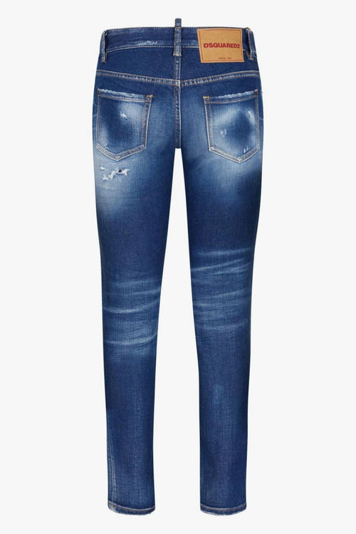 2 Jeans Denim Donna Strappi - 2