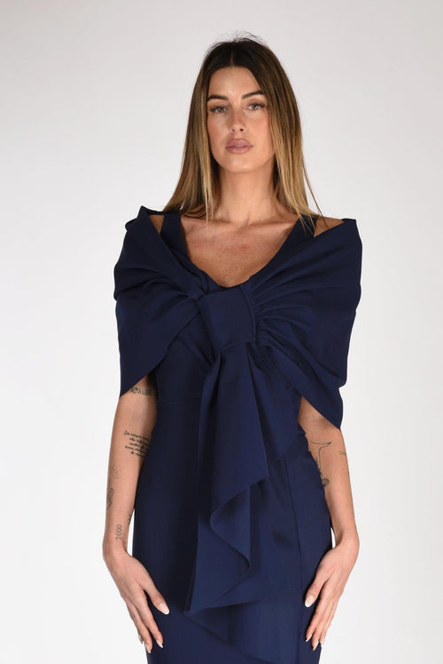 La Petite Robe Stola Passante Blu Donna - 1