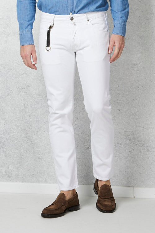 Denim Jeans Bianco Uomo - 1