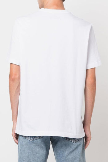 T-shirt Bianco Uomo Stampa Stella - 4
