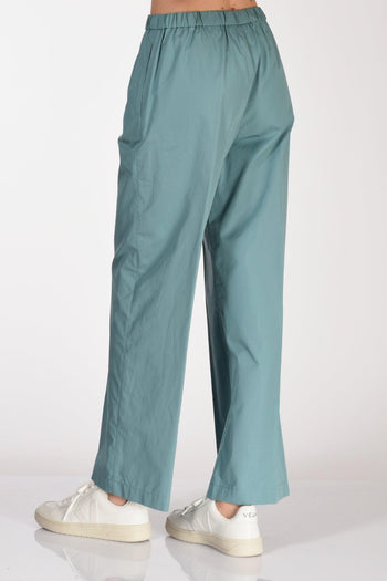 Pantalone Elastico Azzurro Donna - 5