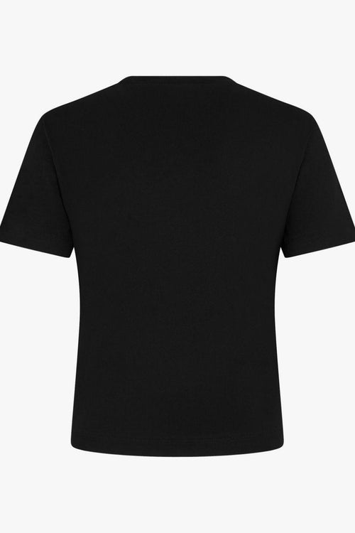 2 T-shirt Nero Donna Dettaglio Cuore Logo - 2