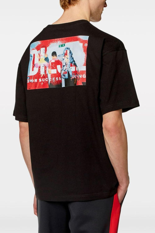 T-shirt Nero Uomo con stampa grafica - 2