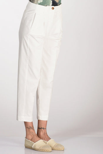 Pantalone Bianco Latte Donna - 4
